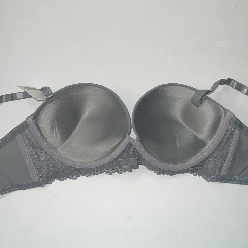 Super Push Up Extreme Padded Maximum Lift Lace Multi-way Strapless Bra.